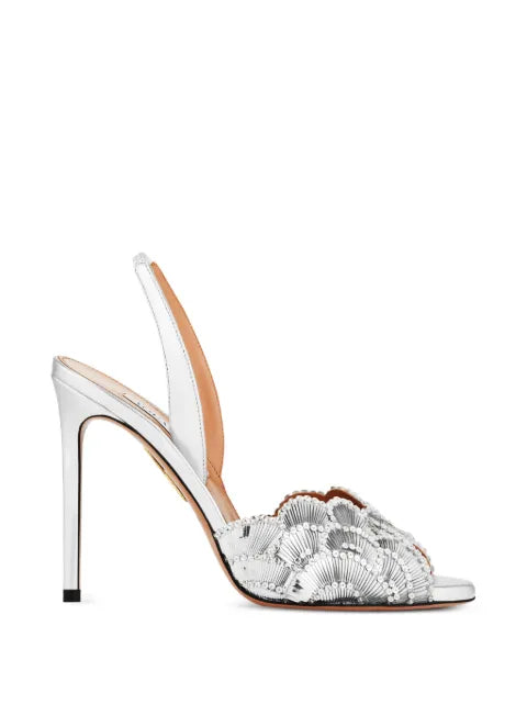 Aquazzura Ce Soir crystal-embellished heeled sandals
