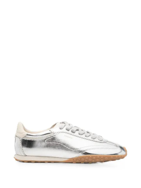 Hoff metallic-effect leather sneakers
