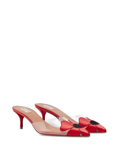 Alaïa bloom mules in calfskin