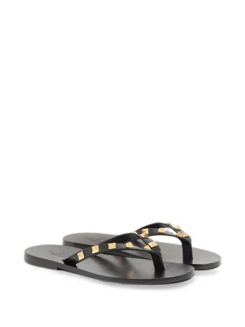 Valentino Garavani Rockstud calfskin thong sandal 05mm