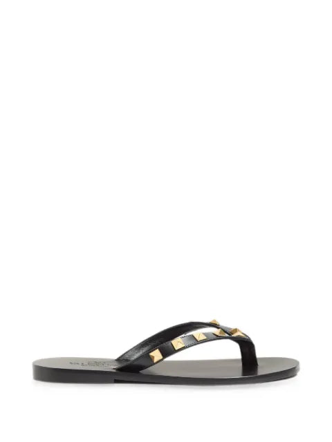 Valentino Garavani Rockstud calfskin thong sandal 05mm