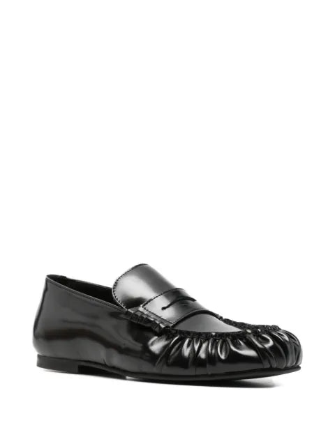 ALOHAS Aven ruched penny loafers