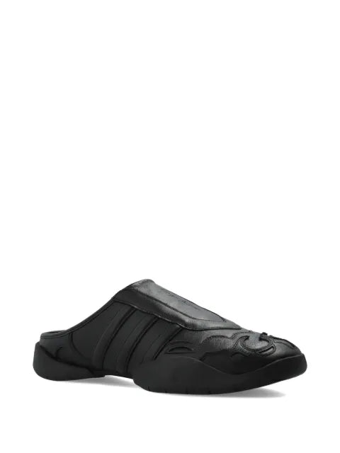 Y-3 Regu embroidered leather mules