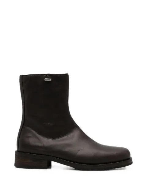 OUR LEGACY Camion waxed leather boots