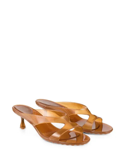 Jimmy Choo Jelly Drop 50 amber jelly sandals