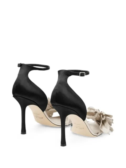 Jimmy Choo Coko flower-embellished ankle-strap sandals