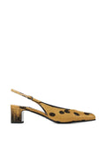 Jimmy Choo Eyla sling-back 45 cigar and black spotty elaphe-printed leather pumps