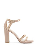 Valentino Garavani Rockstud sandals in elk print calfskin 100mm