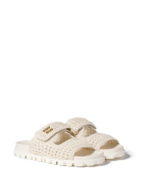 Miu Miu crochet sandals