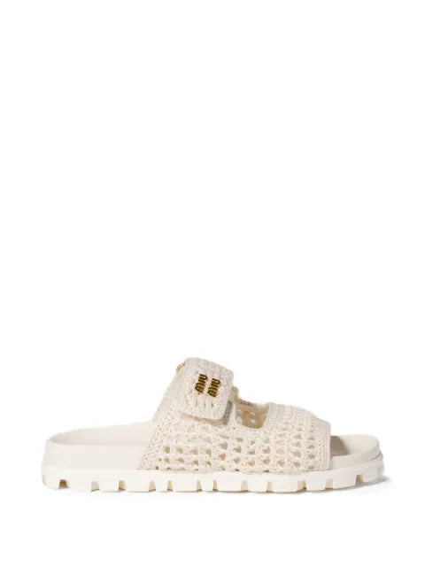 Miu Miu crochet sandals