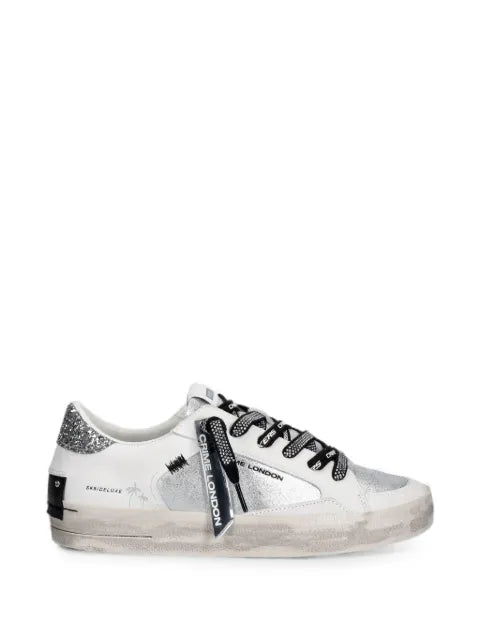 Crime London SK8 Deluxe glitter-detail sneakers