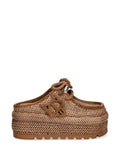 NAKED WOLFE Blizzard raffia mules