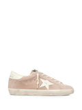 Golden Goose Super-Star in powder-pink suede with white star sneakers