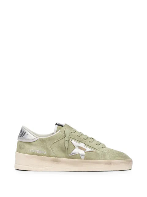 Golden Goose Stardan suede upper suede and star laminated leather heel sneakers