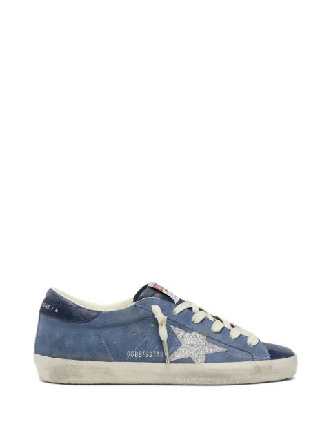 Golden Goose Super-Star sneakers in suede with glitter star