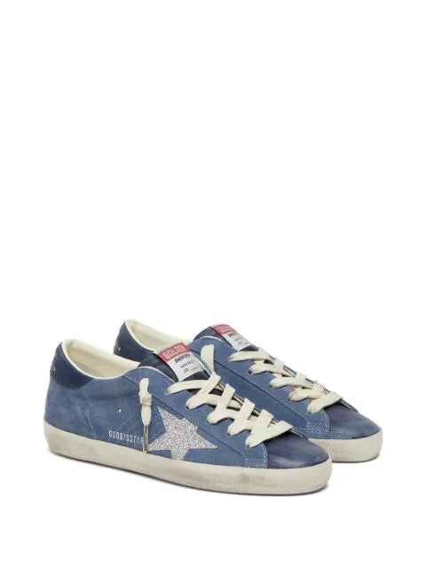 Golden Goose Super-Star sneakers in suede with glitter star