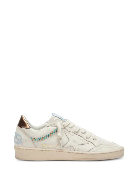 Golden Goose Ball Star nappa-upper with embroidery-beads nappa-star and spur metallic-heel sneakers