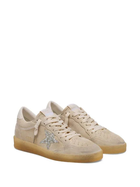 Golden Goose Ball Star sneakers in suede with glitter star