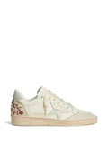 Golden Goose Ball Star sneakers in leather with suede star and floral embroidery