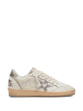 Golden Goose Ball Star LTD trainers in white leather with animal-print pony skin star