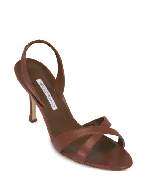Manolo Blahnik Callasli crossover-strap sandals
