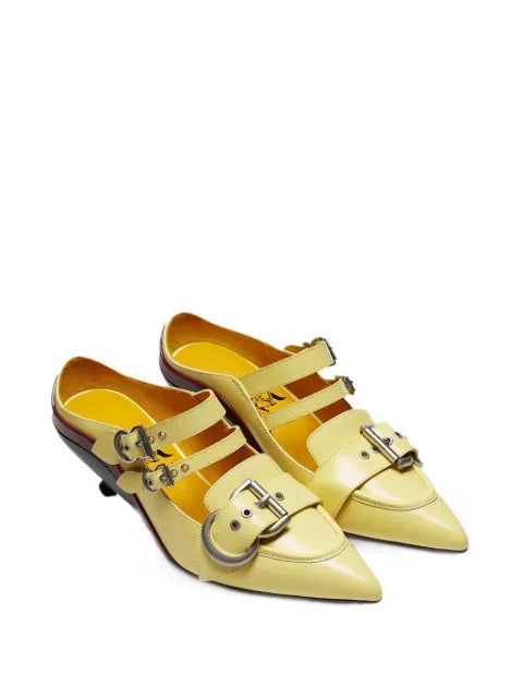 LILI CURIA Astrid buckle-strap mules
