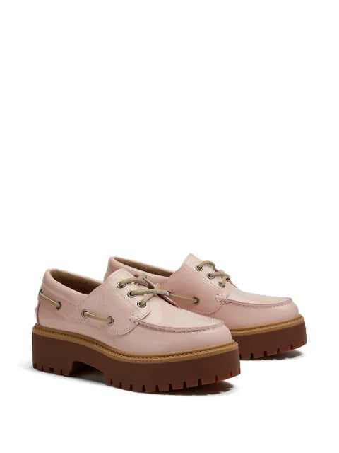 Timberland Stone Street patent leather boat loafers