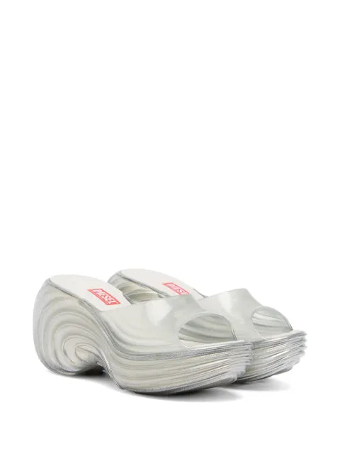 Diesel x Melissa platform mules in Melflex®
