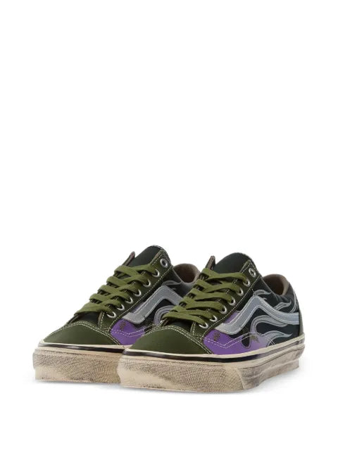 Vans Old Skool flame-print sneakers