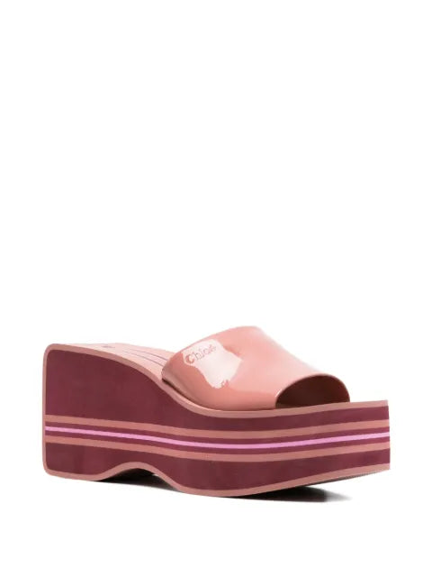 Chloé Swimming Cool wedge mules