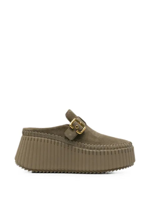 Chloé Nama wedge mules