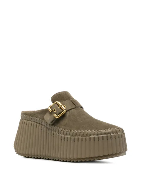 Chloé Nama wedge mules