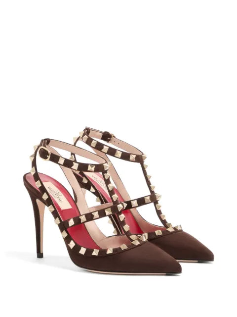 Valentino Garavani Rockstud suede pumps 100mm