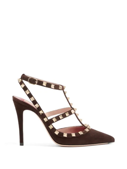 Valentino Garavani Rockstud suede pumps 100mm