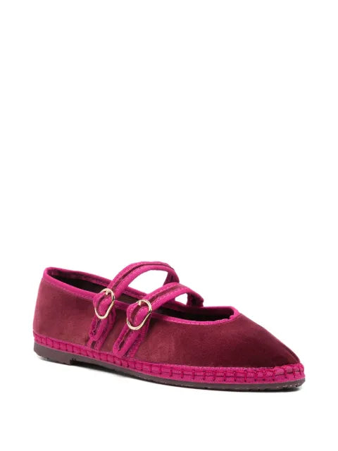 FLABELUS Claire buckle-strap ballet flats
