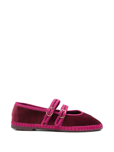 FLABELUS Claire buckle-strap ballet flats