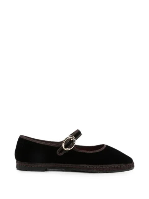 FLABELUS Sethe velvet mary jane ballet flats