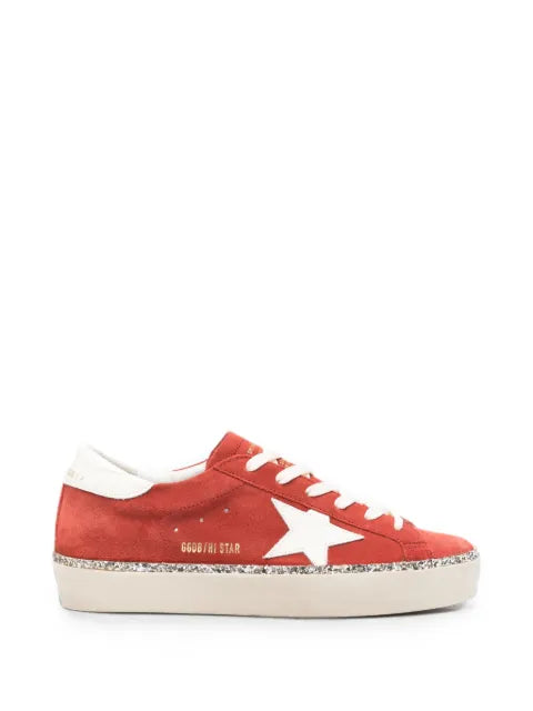 Golden Goose Hi Star glitter-trim sneakers