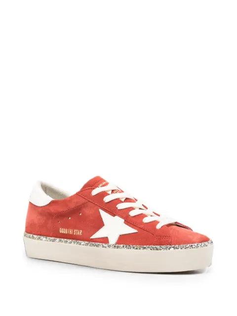 Golden Goose Hi Star glitter-trim sneakers