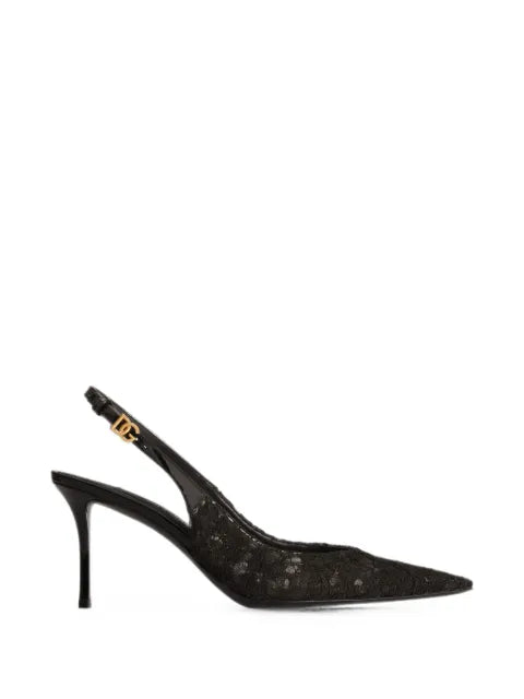 Dolce & Gabbana lace slingback pumps