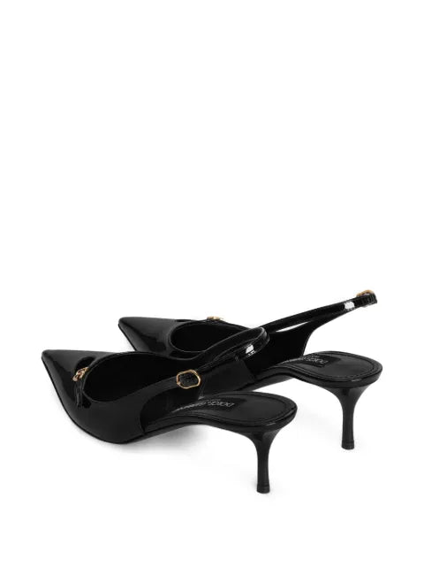 Dolce & Gabbana logo-detail pointed-toe pumps