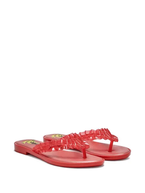 GANNI Melissa flip-flops in red