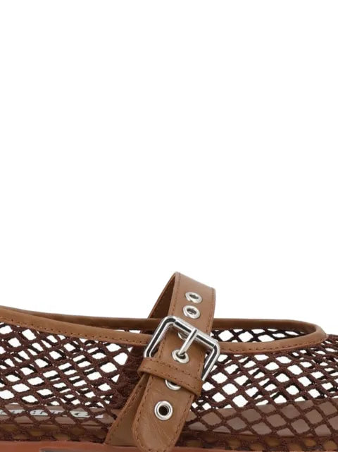 Senso Carina mesh buckle-strap ballet flats