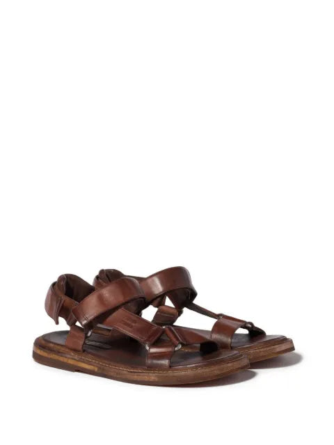 Miu Miu touch-strap leather sandals