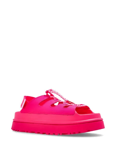 UGG GoldenGlow lace-up platform mules