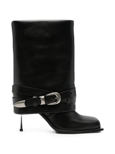 JW Pei Emilia buckled leather boots