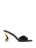 JW Pei Hannah faux snakeskin heel mules