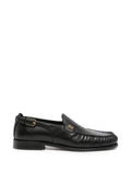 SANDRO buckle-detail leather loafers