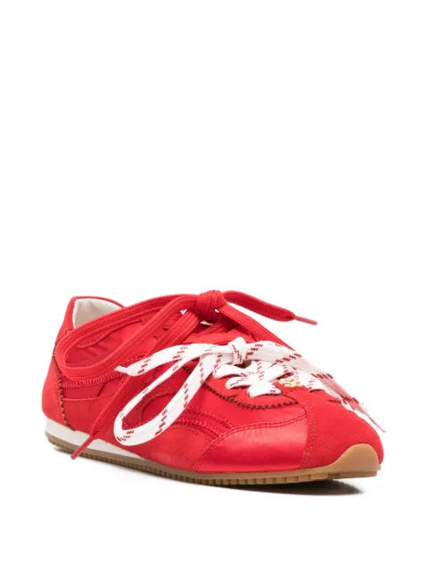 SANDRO panelled round-toe sneakers