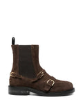 SANDRO buckled brogue ankle boots